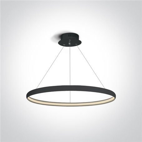 Lampara colgante LED techo ONE LIGHT 63048/B negro 19w 3000K