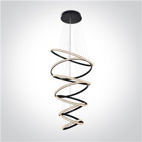 Lampara colgante LED techo ONE LIGHT 63054C/B negro 150w 3000K
