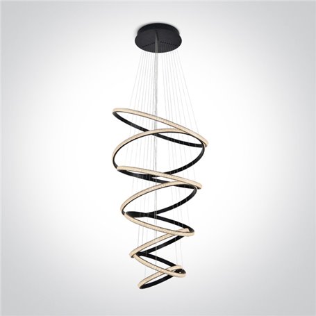 Lampara colgante LED techo ONE LIGHT 63054C/B negro 150w 3000K
