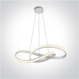 Lampara colgante LED techo ONE LIGHT 63066A/W blanco 30w 3000K