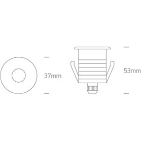 Empotrable LED suelo ONE LIGHT 69042/AL/W Aluminio 1w 3000K IP67
