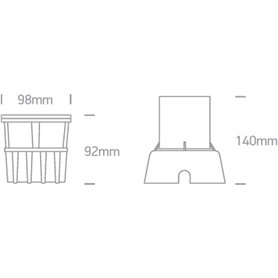 Empotrable LED suelo ONE LIGHT 69060/B/W Aluminio 6w 3000K IP67