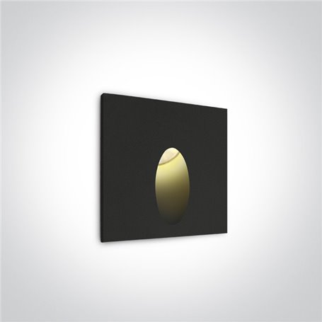 Empotrable LED señalizacion ONE LIGHT 68032/B/W negro 3w 3000K IP54