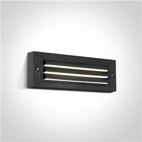 Aplique LED pared ONE LIGHT 67502A/AN/W antracita 6w 3000K IP65