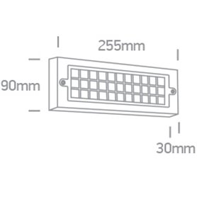 Aplique LED pared ONE LIGHT 67502C/AN/W antracita 6w 3000K IP65
