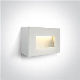 Aplique LED pared ONE LIGHT 67076/W/W blanco 4w 3000K IP65
