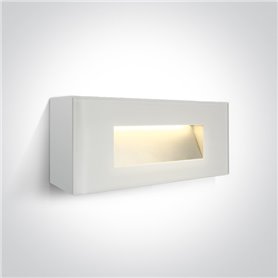 Aplique LED pared ONE LIGHT 67076A/W/W blanco 5w 3000K IP65