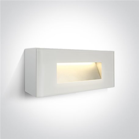 Aplique LED pared ONE LIGHT 67076A/W/W blanco 5w 3000K IP65