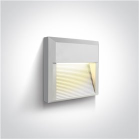Aplique LED pared ONE LIGHT 67430A/W/W blanco 8w 3000K IP65