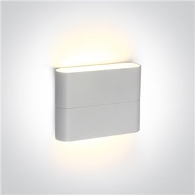 Aplique LED pared ONE LIGHT 67376/W/W blanco 2x3w 3000K IP54
