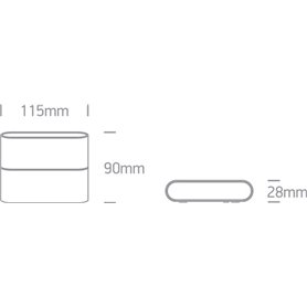 Aplique LED pared ONE LIGHT 67376/W/W blanco 2x3w 3000K IP54