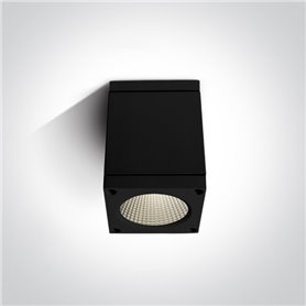 Downlights LED techo ONE LIGHT 67138D/B/W negro 6w 3000K IP54