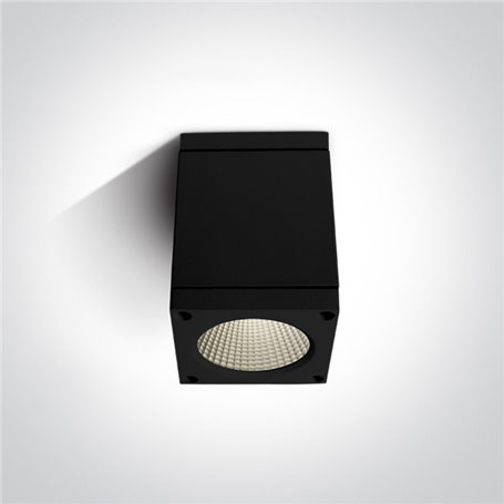 Downlights LED techo ONE LIGHT 67138D/B/W negro 6w 3000K IP54