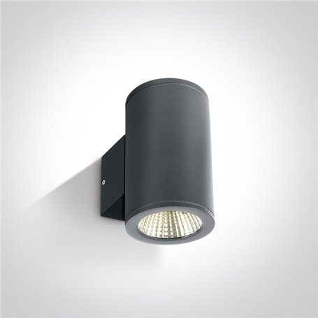 Aplique LED pared ONE LIGHT 67138/AN/W antracita 2x6w 3000K IP54