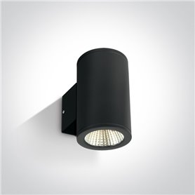 Aplique LED pared ONE LIGHT 67138/B/W negro 2x6w 3000K IP54