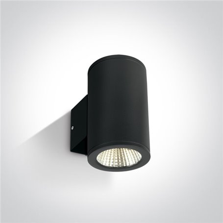 Aplique LED pared ONE LIGHT 67138/B/W negro 2x6w 3000K IP54