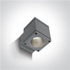 Aplique LED pared ONE LIGHT 67138F/G/W gris 6w 3000K IP54