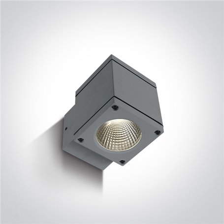 Aplique LED pared ONE LIGHT 67138F/G/W gris 6w 3000K IP54