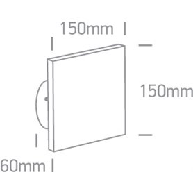 Aplique LED pared ONE LIGHT 67450A/AN/W antracita 7w 3000K IP54