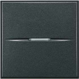 Conmutador cruzamiento ancho Basculante Bticino Axolute HS4054/2 Antracita 2 modulos