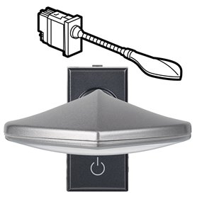 Lampara de lectura regulable Bticino Axolute HS4362 Antracita 1 modulo