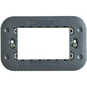 Soporte bastidor con tornillos Bticino Axolute 3 modulos H4703