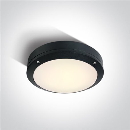 Aplique LED pared ONE LIGHT 67442/B/W negro 10w 3000K IP54