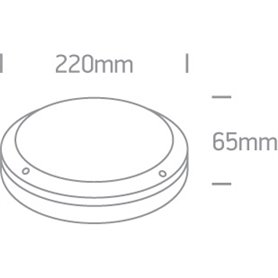 Aplique LED pared ONE LIGHT 67442/B/W negro 10w 3000K IP54
