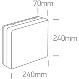 Aplique LED pared ONE LIGHT 67424B/W/W blanco 20w 3000K IP54