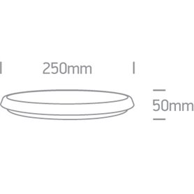Plafon LED superficie ONE LIGHT 67366/W/W blanco 12w 3000K IP54