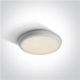 Plafon LED superficie ONE LIGHT 67366/W/C blanco 12w 4000K IP54