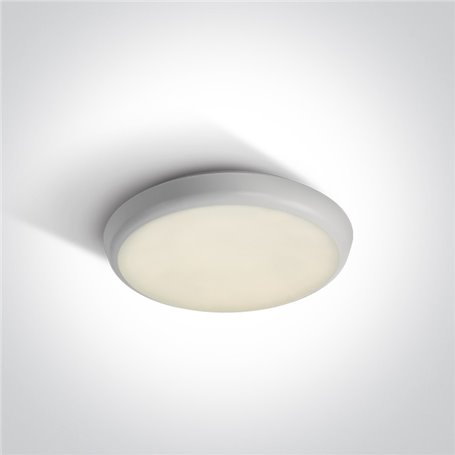 Plafon LED superficie ONE LIGHT 67366/W/C blanco 12w 4000K IP54