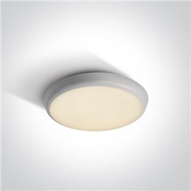Plafon emergencia LED superficie ONE LIGHT 67366E/W/W blanco 12w 3000K IP54