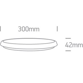 Plafon LED superficie ONE LIGHT 67368/W/C blanco 18w 4000K IP54