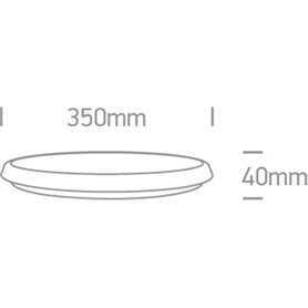 Plafon LED superficie ONE LIGHT 67370/W/C blanco 25w 4000K IP54