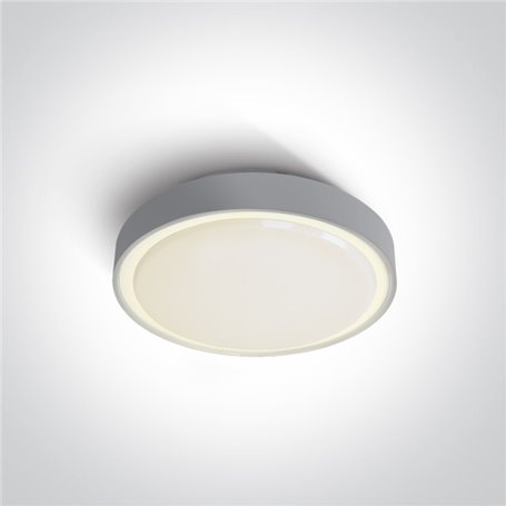Plafon LED superficie ONE LIGHT 67280N/G/W gris 16w 3000K IP65