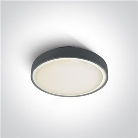 Plafon LED superficie ONE LIGHT 67280N/AN/W antracita 16w 3000K IP65
