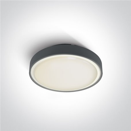 Plafon LED superficie ONE LIGHT 67280N/AN/W antracita 16w 3000K IP65