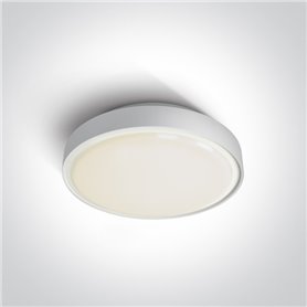 Plafon LED superficie ONE LIGHT 67280AN/W/C blanco 24w 4000K IP65