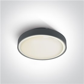 Plafon LED superficie ONE LIGHT 67280AN/AN/W antracita 24w 3K IP65