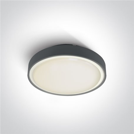 Plafon LED superficie ONE LIGHT 67280AN/AN/W antracita 24w 3K IP65