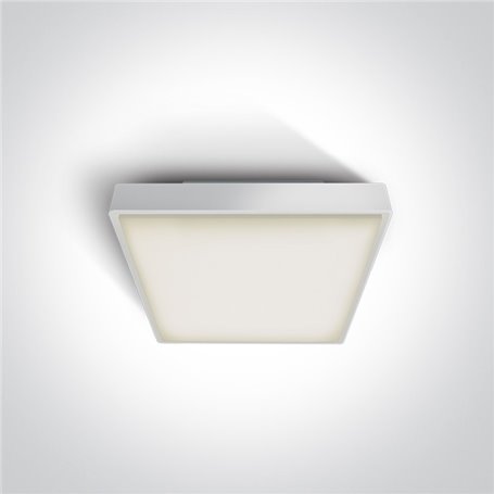 Plafon LED superficie ONE LIGHT 67282N/W/W blanco 16w 3000K IP65