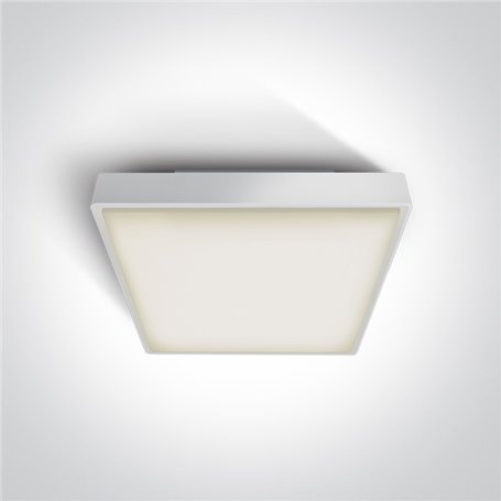 Plafon LED superficie ONE LIGHT 67282AN/W/W blanco 24w 3000K IP65