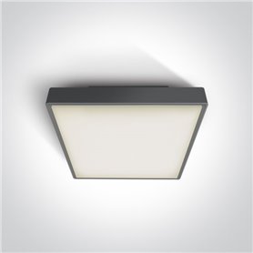 Plafon LED superficie ONE LIGHT 67282AN/AN/W antracita 24w 3000K IP65