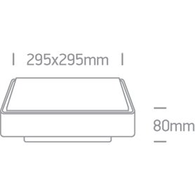 Plafon LED superficie ONE LIGHT 67282AN/AN/W antracita 24w 3000K IP65