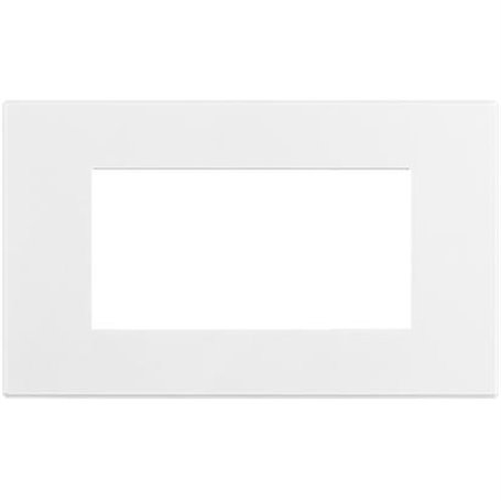 Marco embellecedor Bticino HW4804AW Axolute Air 4 modulos Blanco Opaco