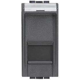 Base informática RJ45 UTP Cat6 Bticino L4279C6 LivingLight 1 modulo Antracita
