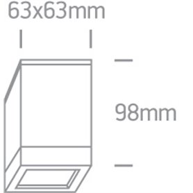 Downlights techo ONE LIGHT 67130D/W blanco IP54