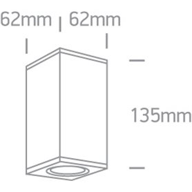 Downlights techo ONE LIGHT 67130DD/AN antracita IP54