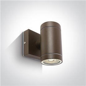 Aplique exterior pared ONE LIGHT 67130E/BR marron IP54